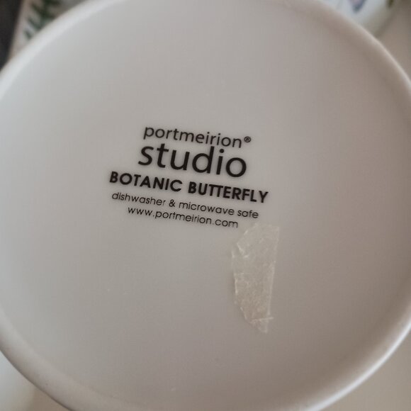 Portmeirion Botanic Garden Tea/Coffee Pot butterfly - Picture 2 of 6